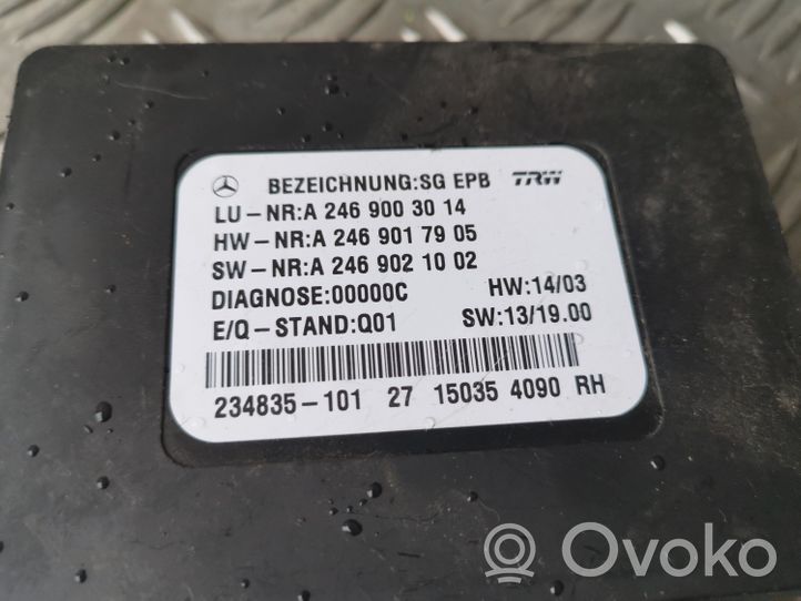 Mercedes-Benz GLE (W166 - C292) Modulo di controllo del freno a mano A2469003014