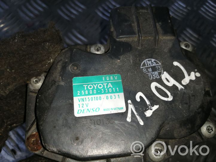 Toyota Auris E180 Soupape vanne EGR 2580033011