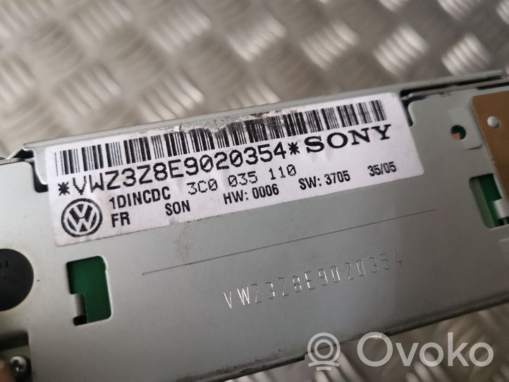 Volkswagen PASSAT B6 CD/DVD-vaihdin 3C0035110