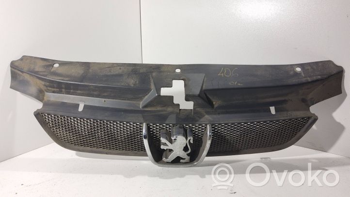 Peugeot 406 Grille calandre supérieure de pare-chocs avant 9631250277