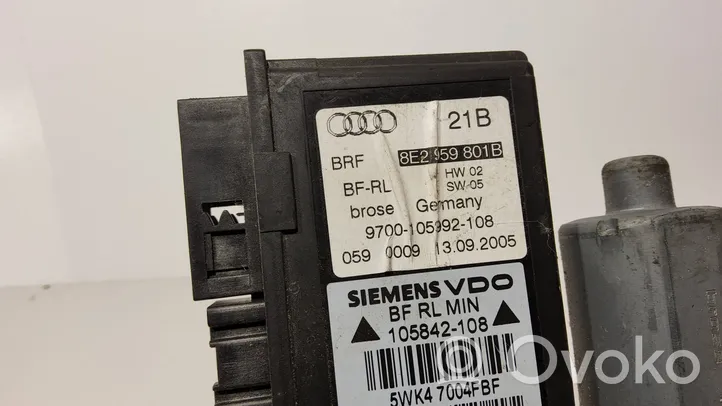 Audi A4 S4 B6 8E 8H Priekinis varikliukas langų pakėlėjo 8E2959801B