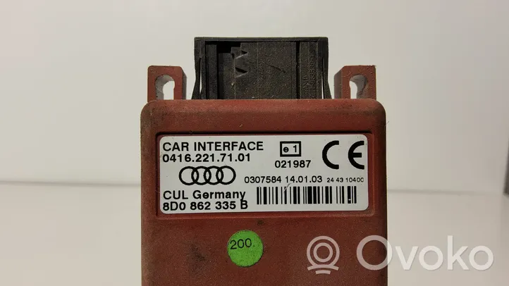 Audi A4 S4 B6 8E 8H Unité de commande, module téléphone 8D0862335B