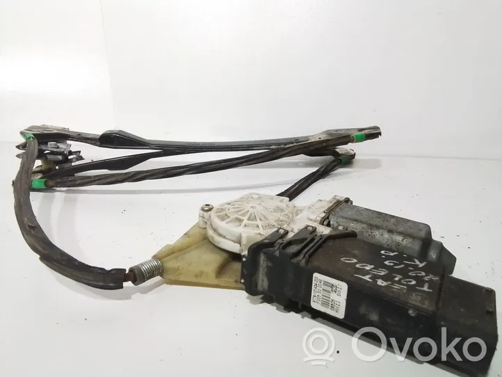 Seat Toledo II (1M) Front door window regulator with motor 9776101434203