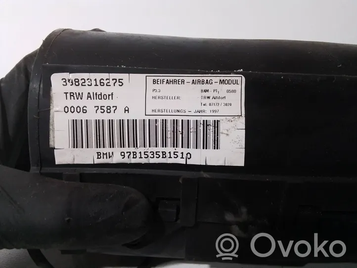 BMW 5 E39 Airbag del passeggero 00067587A