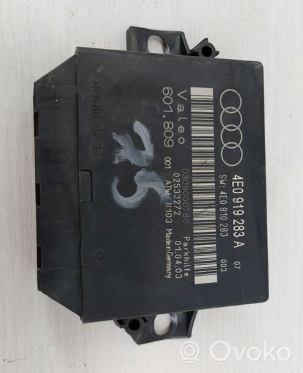 Audi A8 S8 D5 Centralina/modulo sensori di parcheggio PDC 4E0919283A