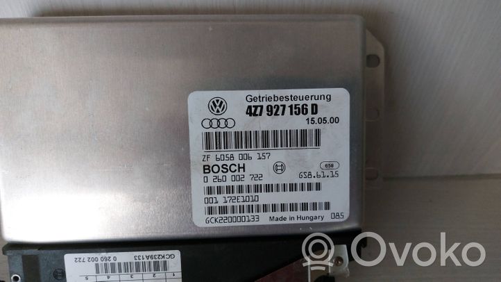 Audi A6 Allroad C5 Module de contrôle de boîte de vitesses ECU 4Z7927156D