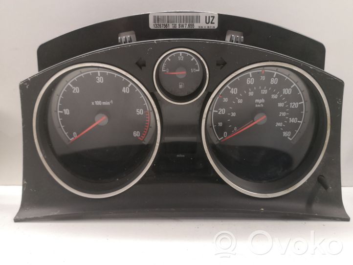 Opel Astra H Compteur de vitesse tableau de bord 