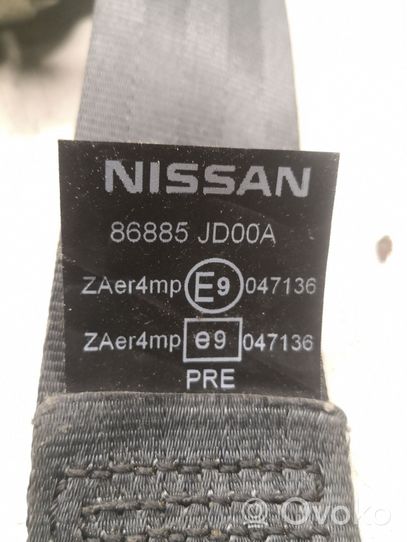 Nissan Qashqai Etuistuimen turvavyön solki 86885JD00A