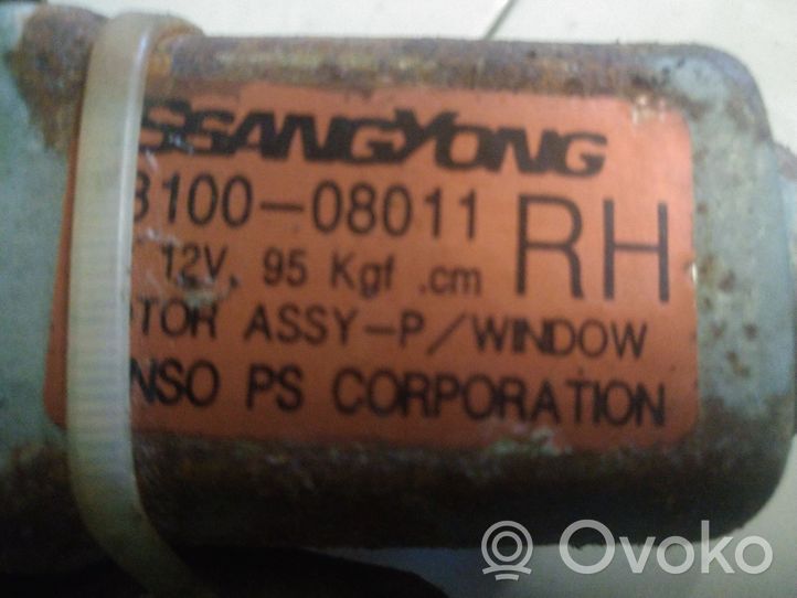 SsangYong Rexton Etuikkunan nostomekanismi ilman moottoria 810008011