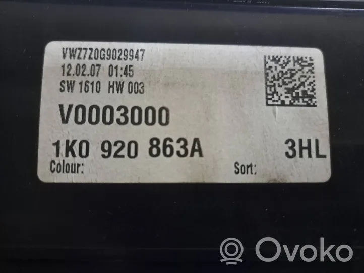 Volkswagen Jetta V Tachimetro (quadro strumenti) 1K0920863A