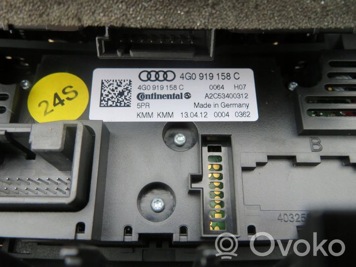 Audi A7 S7 4K8 Oro kondicionieriaus/ klimato/ pečiuko valdymo blokas (salone) 4G0919565