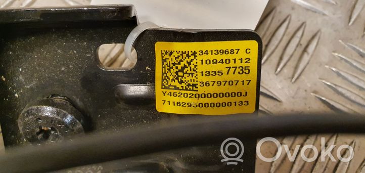 Opel Adam Keskipaikan turvavyön solki (takaistuin) 34139684A