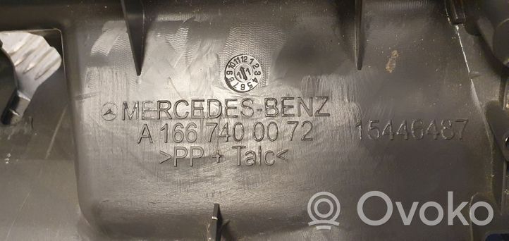 Mercedes-Benz ML W166 Rivestimento di protezione sottoporta del bagagliaio/baule A1667400072