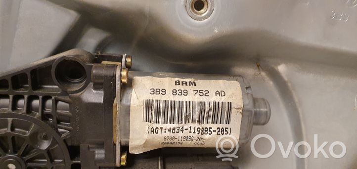 Volkswagen PASSAT B5 Elektryczny podnośnik szyby drzwi tylnych 3B9839752AD