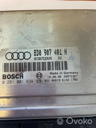 Audi A4 S4 B5 8D Moottorin ohjainlaite/moduuli 8D0907401H