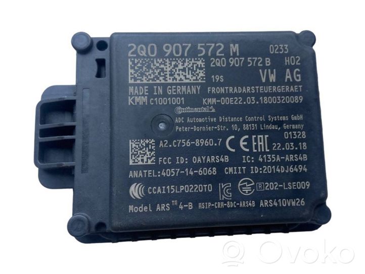 Volkswagen Polo VI AW Radar / Czujnik Distronic 2Q0907572M