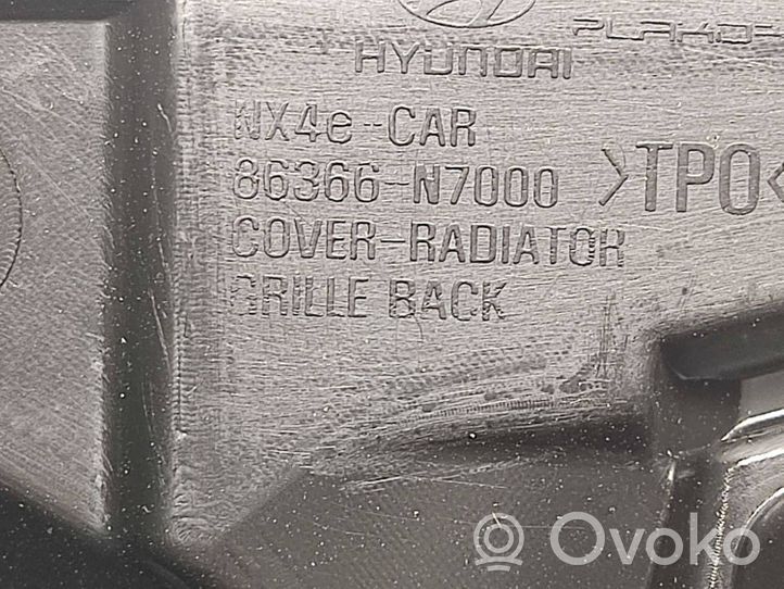 Hyundai i30 Grille calandre supérieure de pare-chocs avant 86366N7000