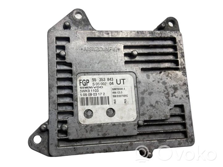 Opel Zafira B Calculateur moteur ECU 55353843