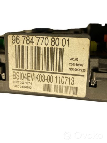 Citroen Berlingo Unité de commande, module ECU de moteur 967847708001