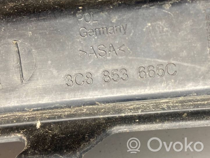 Volkswagen PASSAT CC Apakšējais režģis (trīsdaļīgs) 3C8853665C