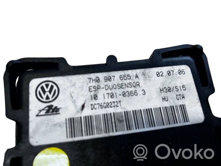 Volkswagen Golf Plus Vakaajan pitkittäiskiihtyvyystunnistin (ESP) 7H0907655A