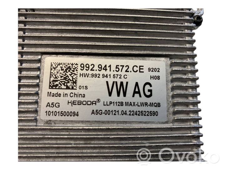 Volkswagen PASSAT B8 Moduł sterujący statecznikiem LED 992941572CE