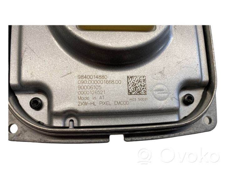 Opel Astra K LED ballast control module 9840014880