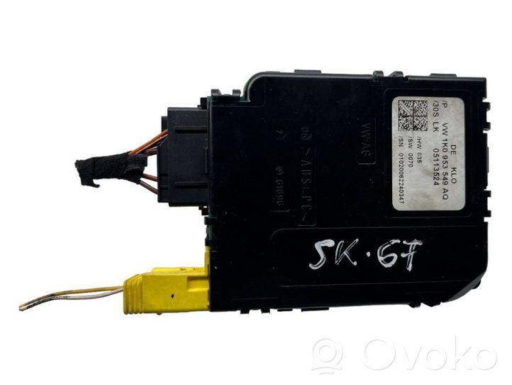 Skoda Octavia Mk2 (1Z) Sensor de ángulo de la columna de dirección 1K0953549AQ
