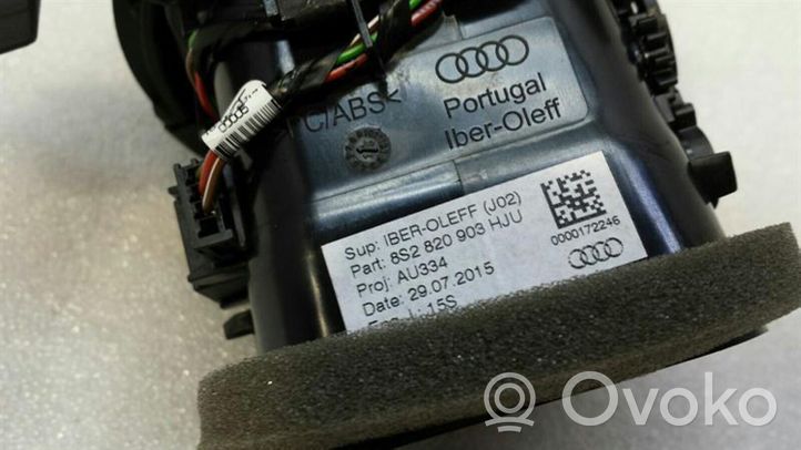Audi TT TTS RS Mk3 8S Copertura griglia di ventilazione laterale cruscotto 8S2820903