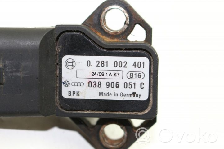 Volkswagen Eos Capteur de pression d'air 038906051C