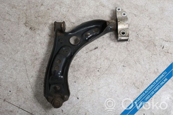 Volkswagen Golf VI Fourchette, bras de suspension inférieur avant 1K0407166A