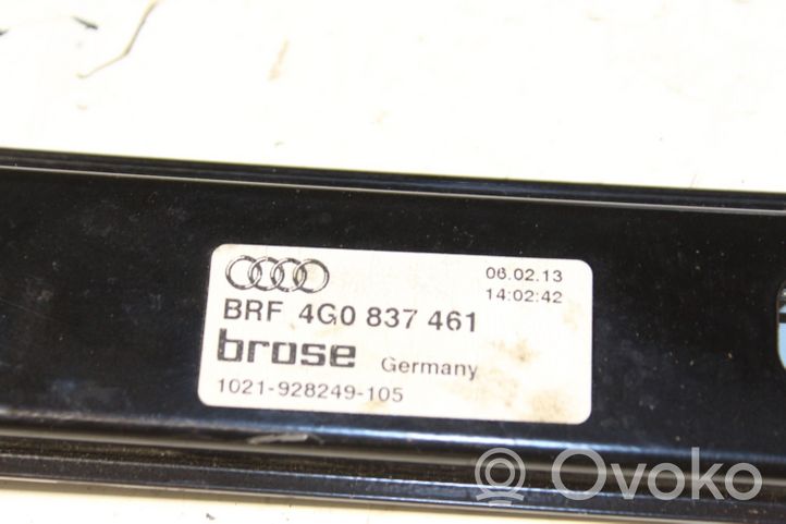 Audi A6 S6 C7 4G Fensterhebermechanismus ohne Motor Tür vorne 4G0837461