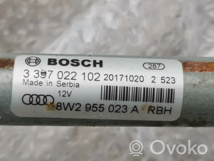 Audi A4 S4 B9 Mechanizm i silniczek wycieraczek szyby przedniej / czołowej 8W2955023A