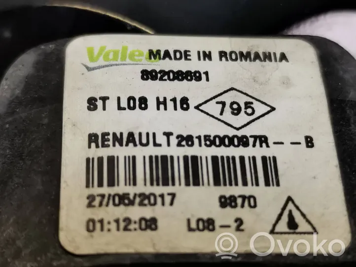 Renault Megane IV Передняя противотуманная фара 261500097R
