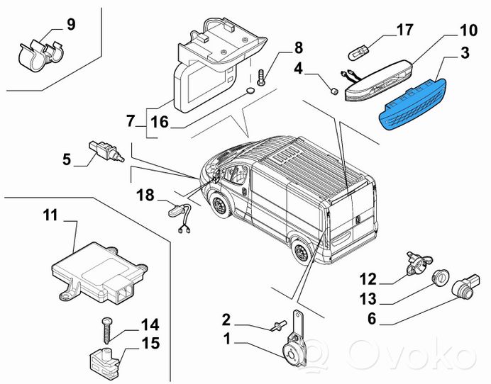 Fiat Ducato Trzecie światło stop 1340670080