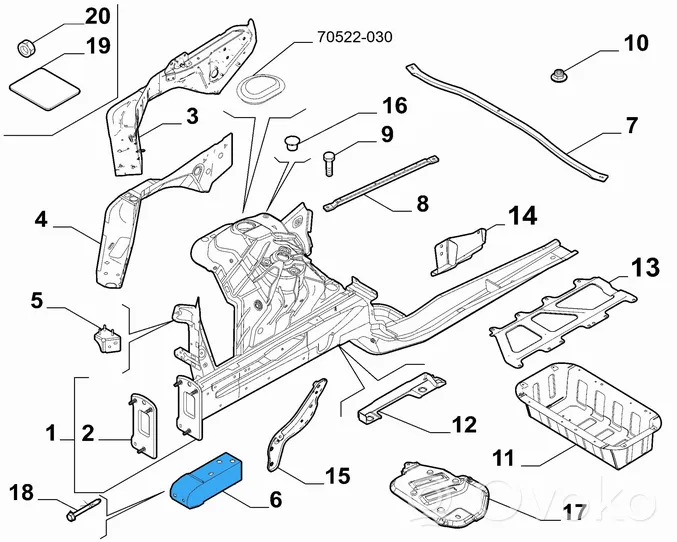 Alfa Romeo Stelvio Aufpralldämpfer Stoßstange Stoßfänger vorne 50541854