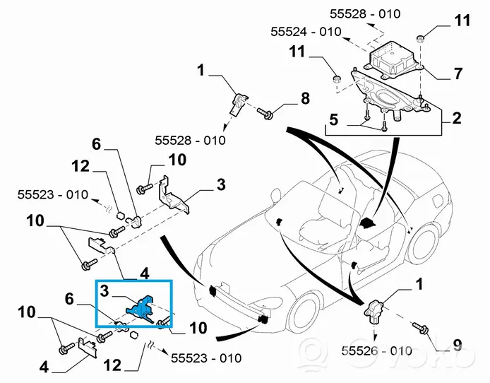 Fiat 124 Spider Muu moottoritilan osa 6000613007