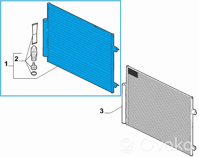 Alfa Romeo Stelvio Radiateur condenseur de climatisation 50554154