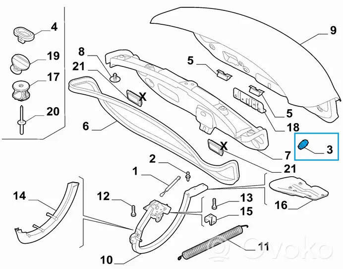 Alfa Romeo Giulia Altro elemento di rivestimento bagagliaio/baule 50556507