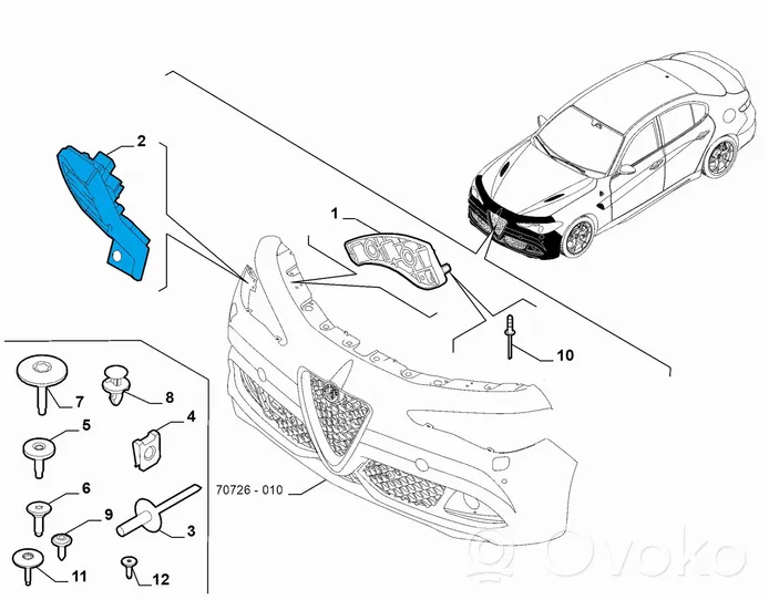 Alfa Romeo Giulia Etupuskurin kannake 50546906