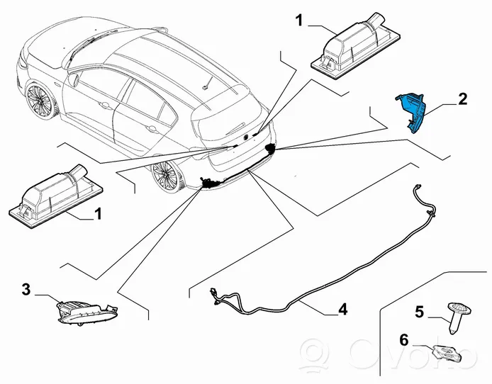 Fiat Tipo Światło przeciwmgielne tylne 52015967