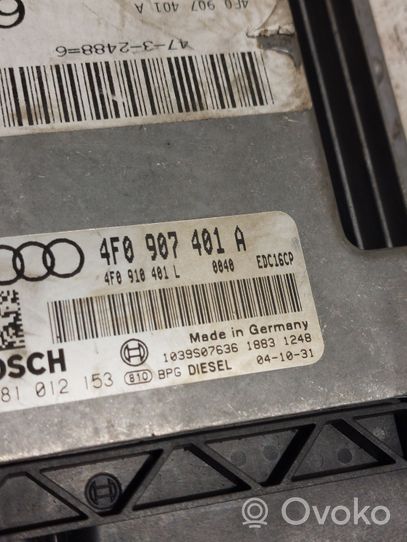 Audi A6 S6 C6 4F Variklio valdymo blokas 4F0907401A