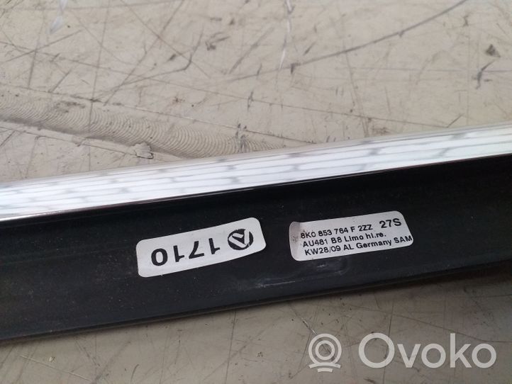 Audi A4 S4 B8 8K Rivestimento modanatura del vetro della portiera posteriore 8K0853764F