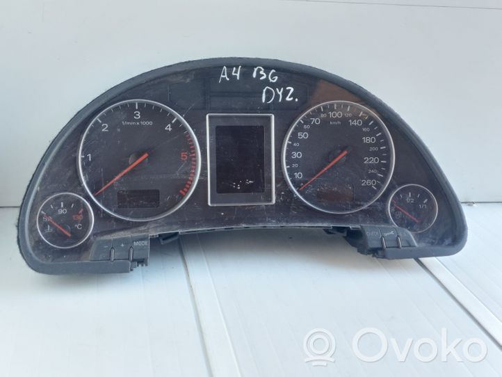 Audi A4 S4 B6 8E 8H Tachimetro (quadro strumenti) 8E0920900G