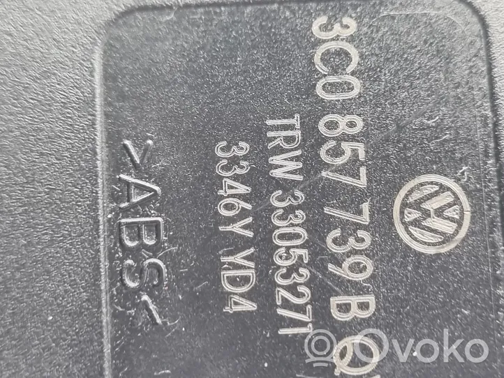 Volkswagen PASSAT B6 Middle seatbelt buckle (rear) 3C0857739B