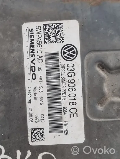 Volkswagen PASSAT B6 Sterownik / Moduł ECU 03G906018CE