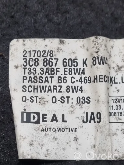 Volkswagen PASSAT CC Takaluukun alaosan verhoilu 3C8867605K