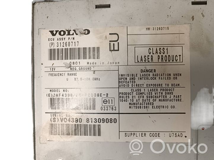 Volvo XC90 Zmieniarka płyt CD/DVD P31260717
