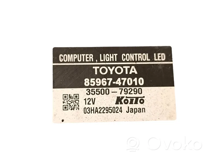 Toyota Prius (XW30) Sterownik / moduł świateł Xenon 8596747010