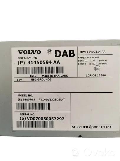 Volvo XC60 Amplificatore antenna 31450594AA